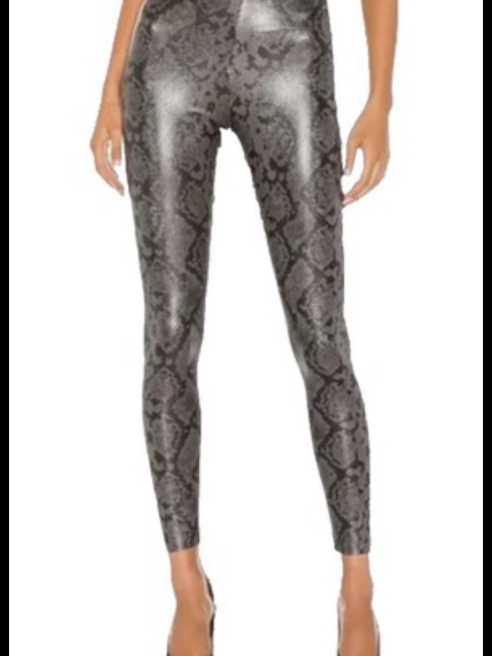 NEW-7 For All Mankind- Snake Print High-Waist Leggings-Size XS